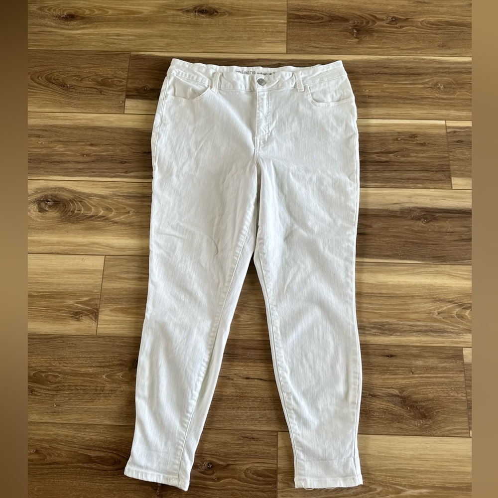 M Jeans by Maurice’s womens white high rise jeans size XL